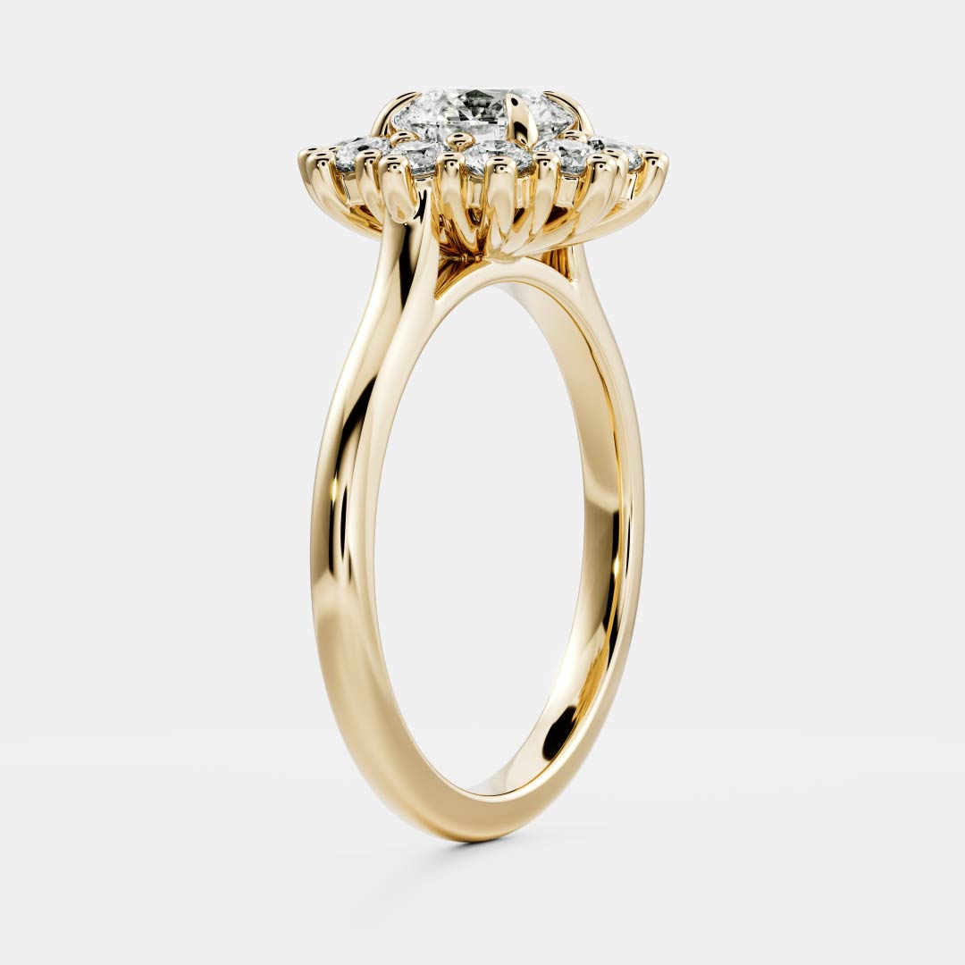 Solitaire-Oval Lab Grown Diamond Engagement Ring