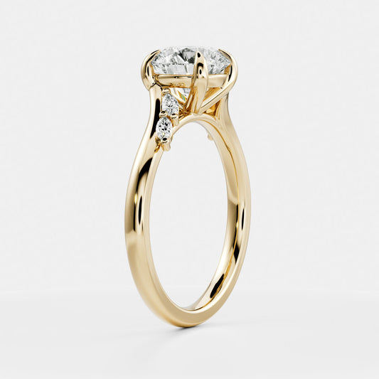 Solitaire- 1.0 CT Oval Moissanite Engagement Ring