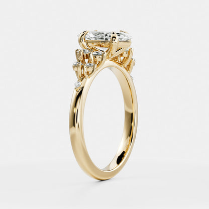 Solitaire-Oval Lab Grown Diamond Engagement Ring
