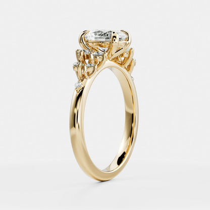 Solitaire- 1.0 CT Oval Moissanite Engagement Ring