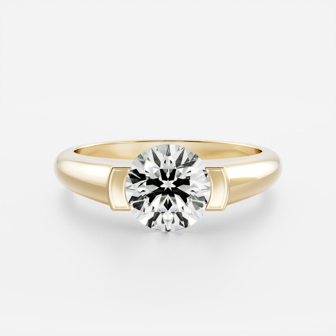 Solitaire- 1.0 CT Oval Moissanite Engagement Ring