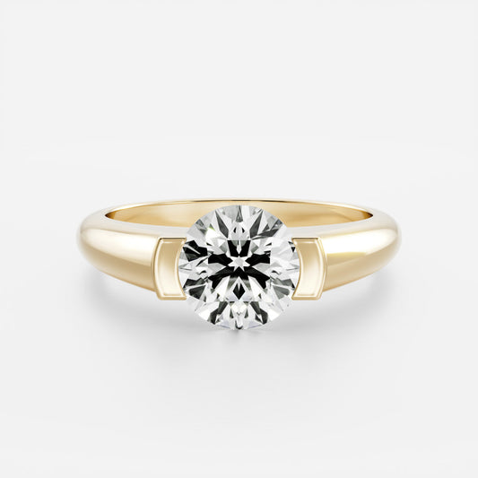 Solitaire- 1.0 CT Oval Moissanite Engagement Ring