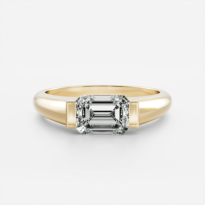 Solitaire- 1.0 CT Oval Moissanite Engagement Ring