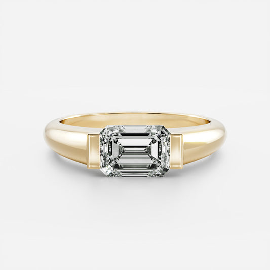 Solitaire- 1.0 CT Oval Moissanite Engagement Ring