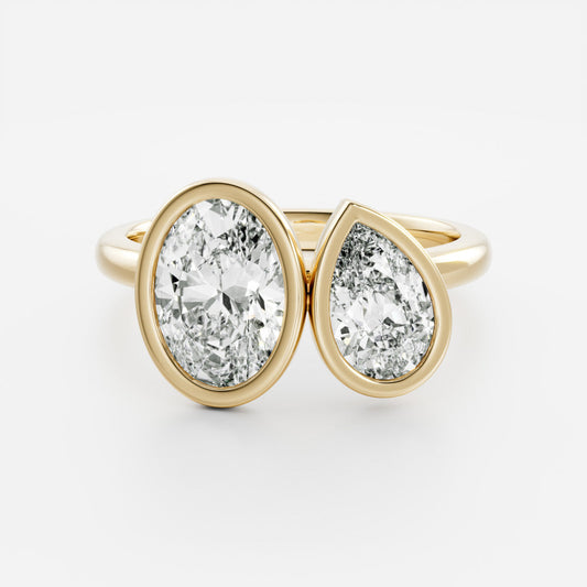 Solitaire- 1.0 CT Oval Moissanite Engagement Ring
