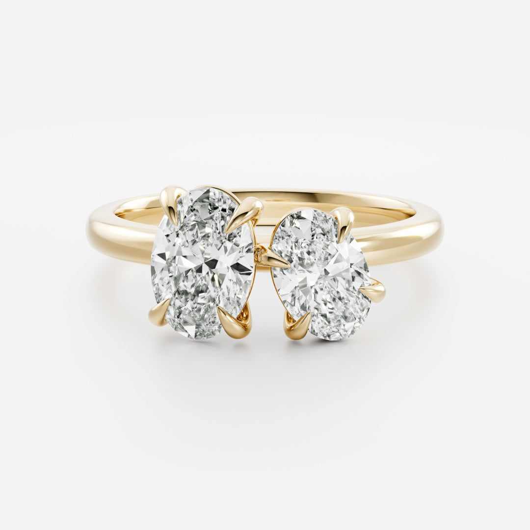 Toi Et Moi-Oval & Oval Lab Grown Diamond Engagement Ring