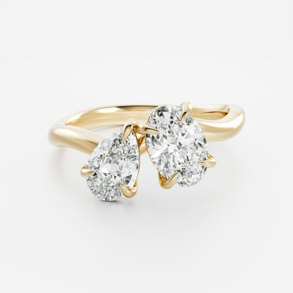 Solitaire-Oval Lab Grown Diamond Engagement Ring