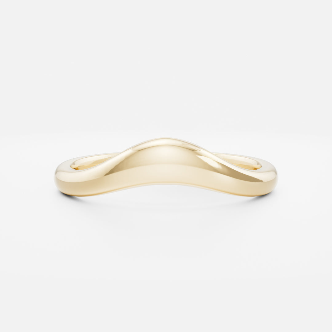 Plain Curved- Wedding Band