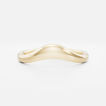 Plain Curved- Wedding Band