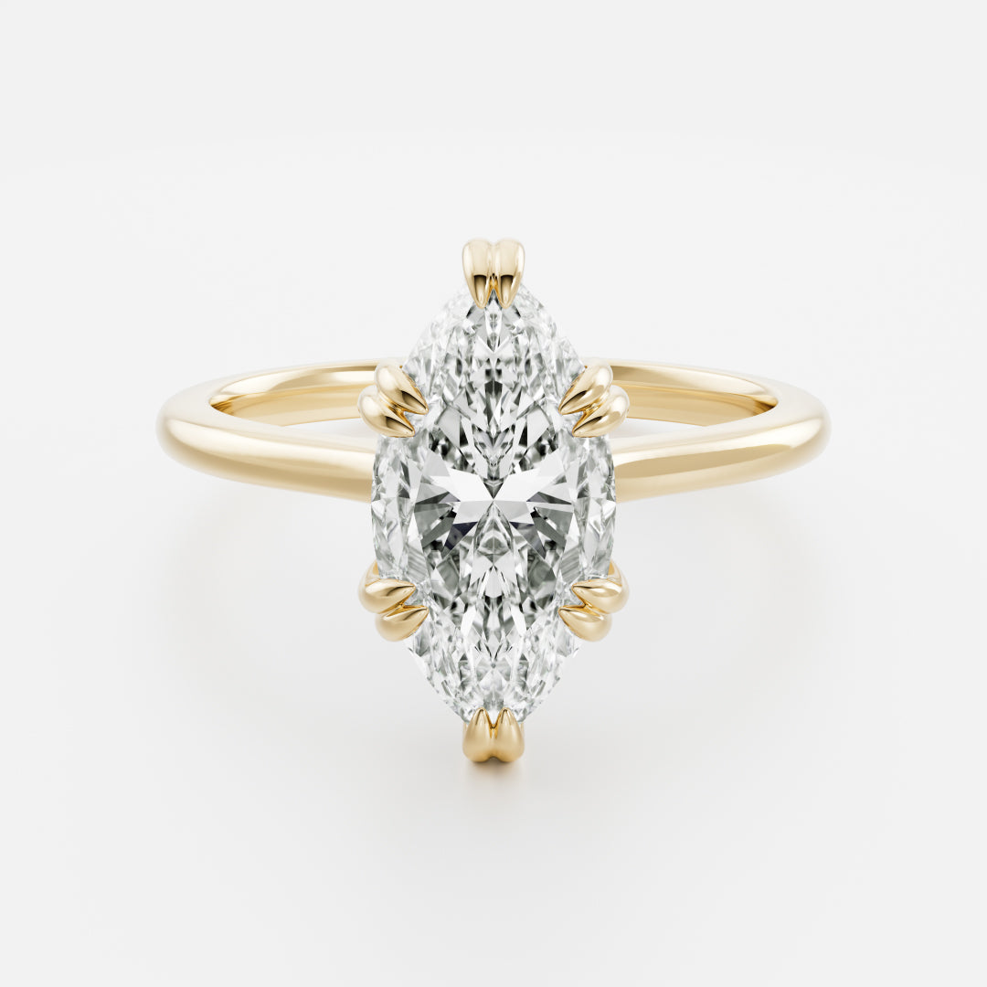 Solitaire- 1.0 CT Oval Moissanite Engagement Ring