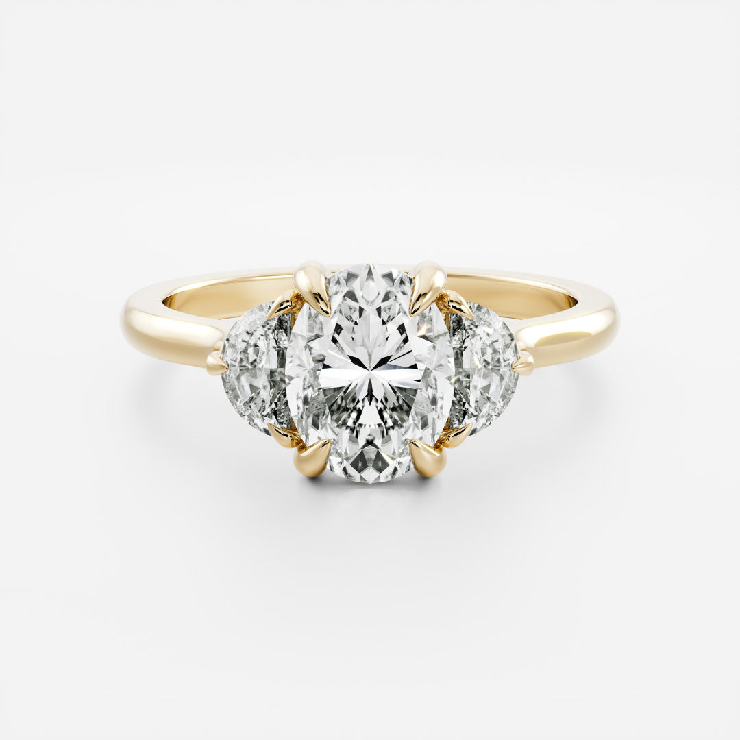 Solitaire-Oval Lab Grown Diamond Engagement Ring