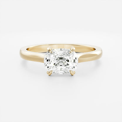 Solitaire-Oval Lab Grown Diamond Engagement Ring