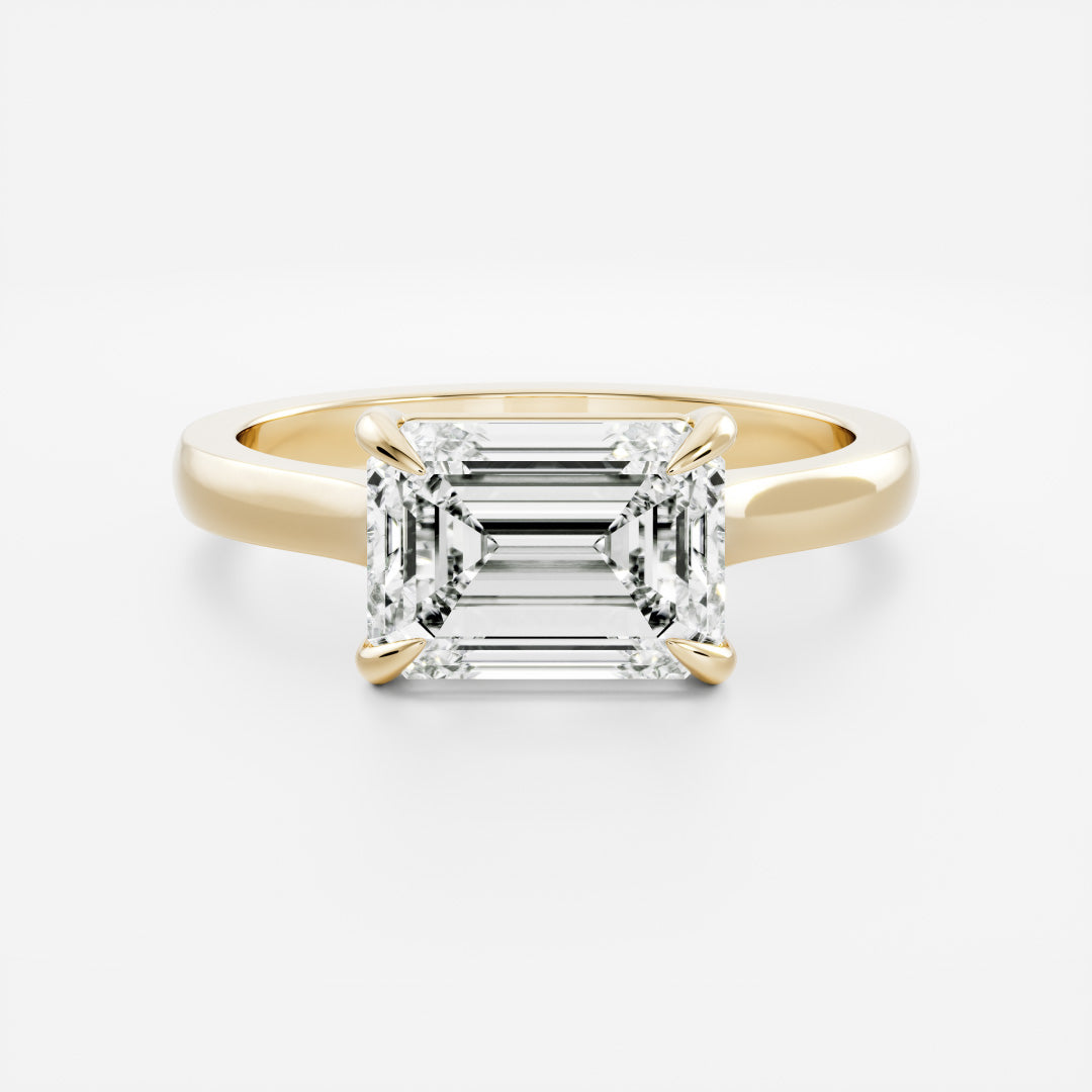 Solitaire- 1.0 CT Oval Moissanite Engagement Ring