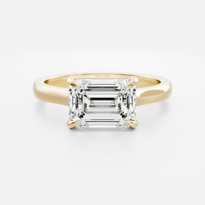 Solitaire- 1.0 CT Oval Moissanite Engagement Ring
