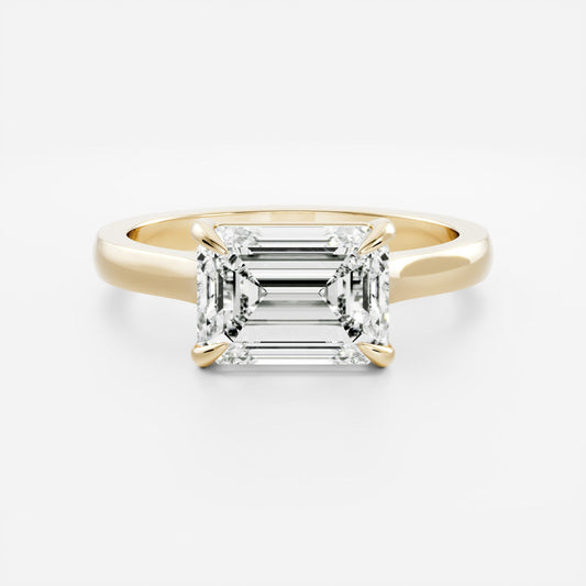 Solitaire- 1.0 CT Oval Moissanite Engagement Ring