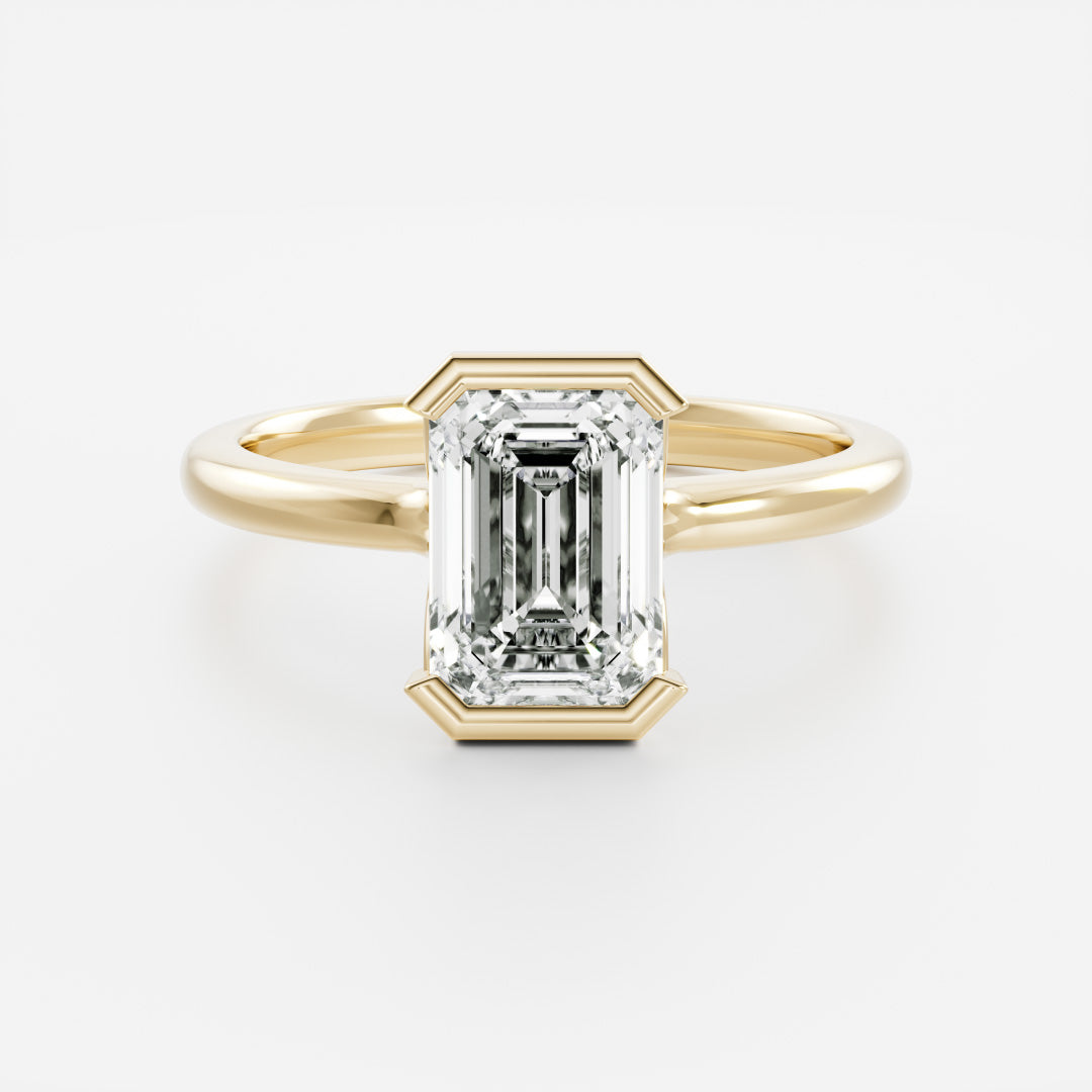 Solitaire- 1.0 CT Oval Moissanite Engagement Ring