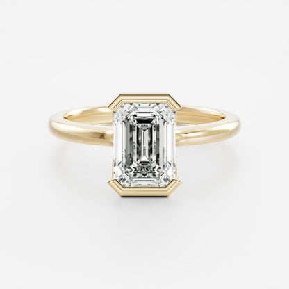 Solitaire- 1.0 CT Oval Moissanite Engagement Ring