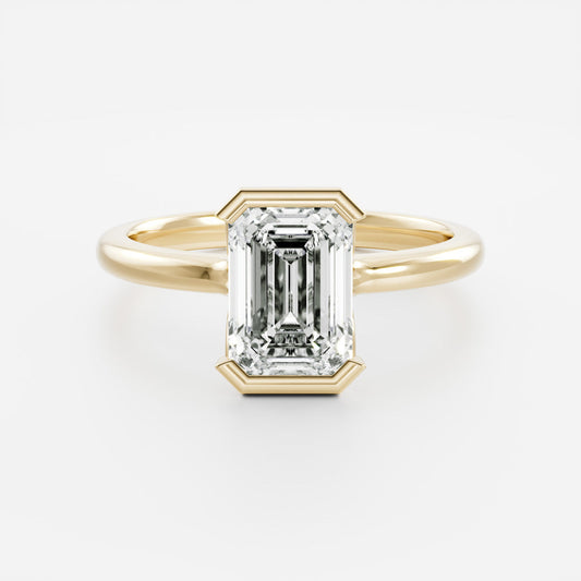 Solitaire- 1.0 CT Oval Moissanite Engagement Ring