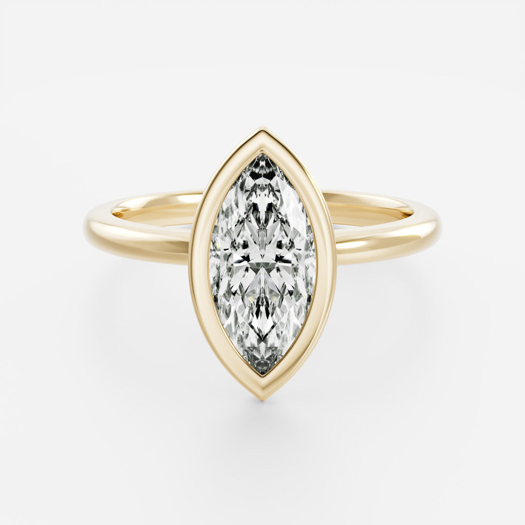 Solitaire- 1.0 CT Oval Moissanite Engagement Ring