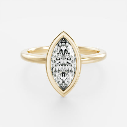 Solitaire- 1.0 CT Oval Moissanite Engagement Ring