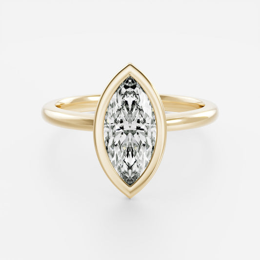 Solitaire-Oval Lab Grown Diamond Engagement Ring