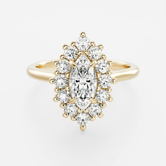 Solitaire- 1.0 CT Oval Moissanite Engagement Ring