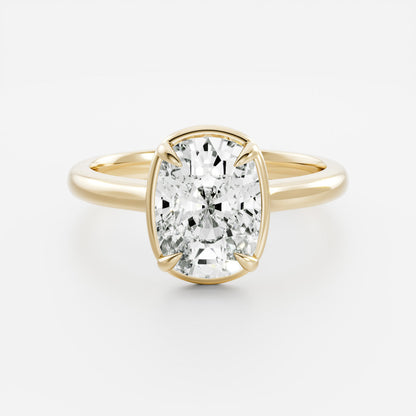 Solitaire- 1.0 CT Oval Moissanite Engagement Ring