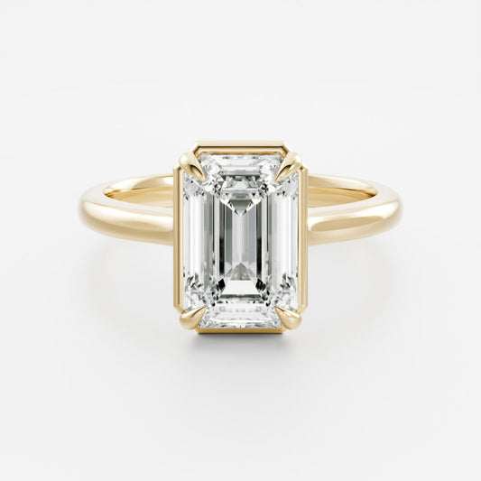 Solitaire- 1.0 CT Oval Moissanite Engagement Ring