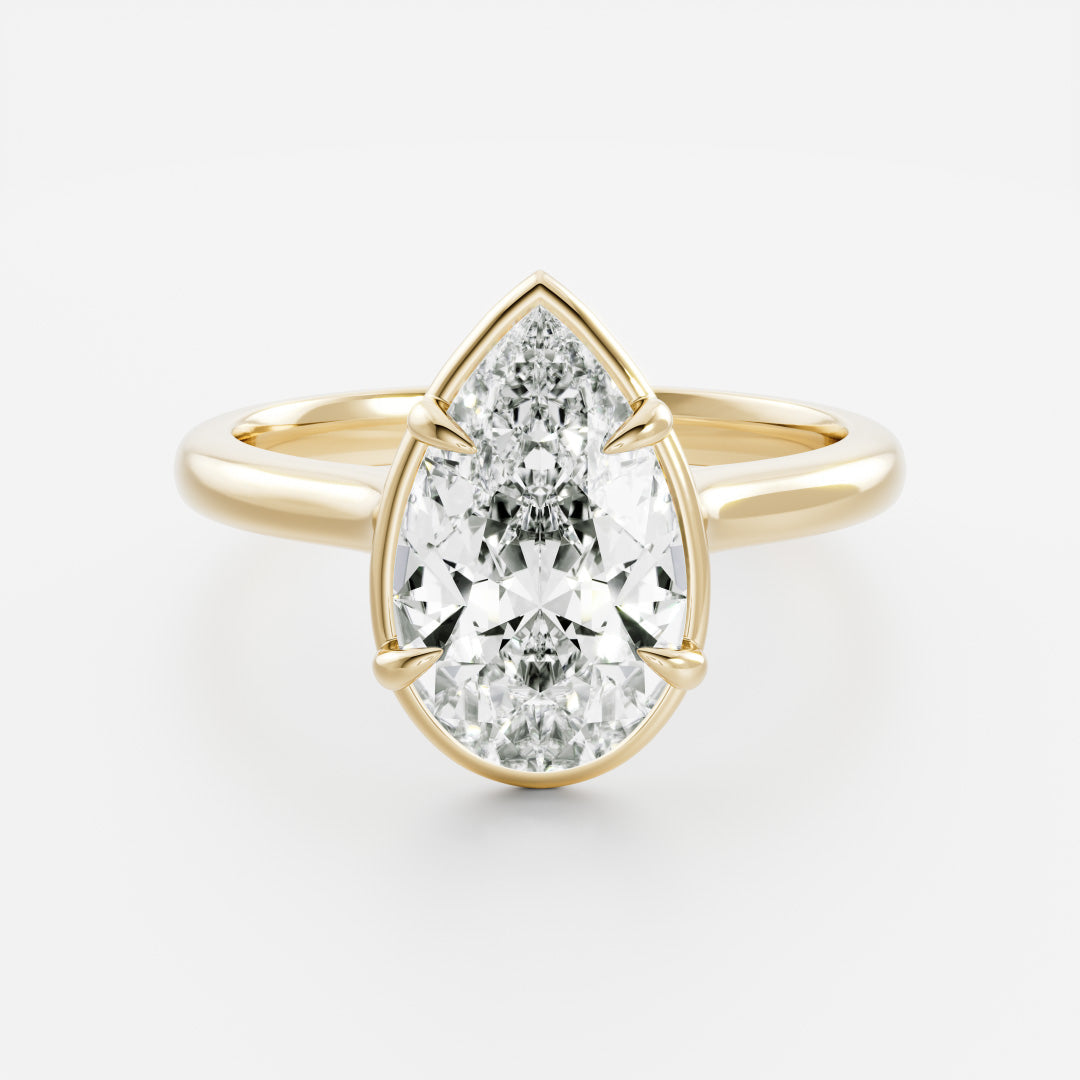 Solitaire- 1.0 CT Oval Moissanite Engagement Ring