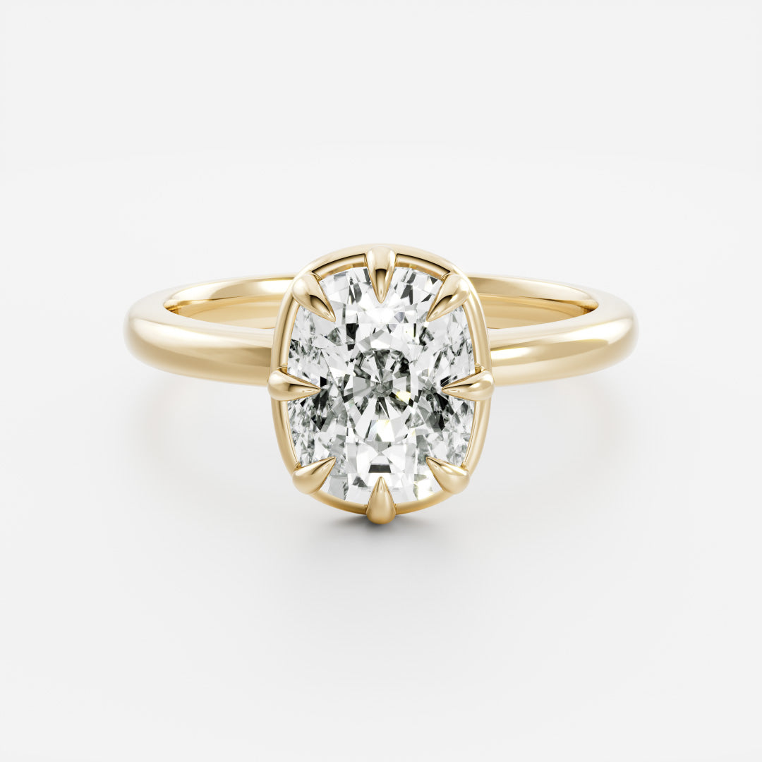 Solitaire-Oval Lab Grown Diamond Engagement Ring