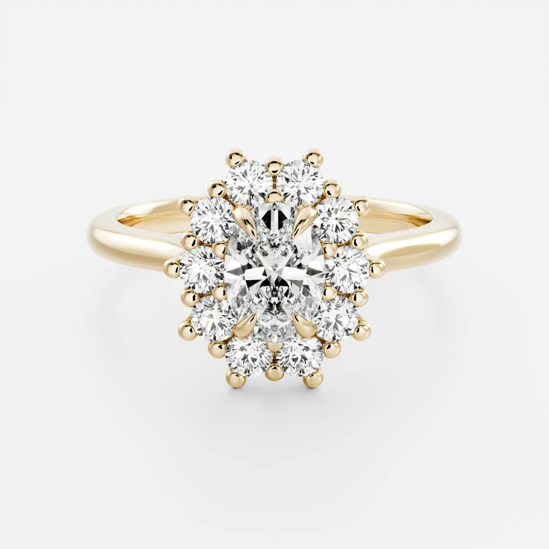 Solitaire-Oval Lab Grown Diamond Engagement Ring
