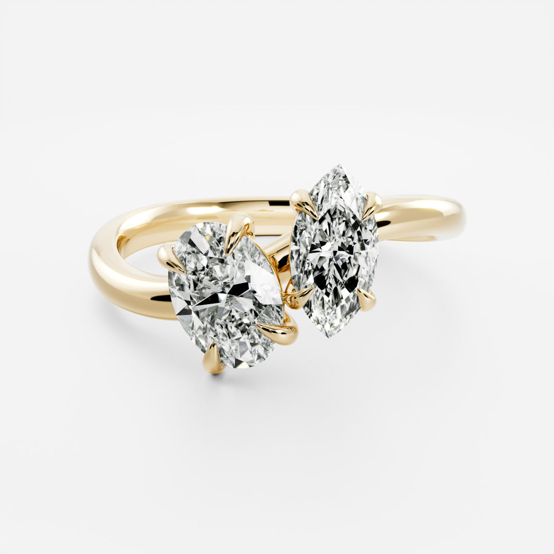 Solitaire- 1.0 CT Oval Moissanite Engagement Ring