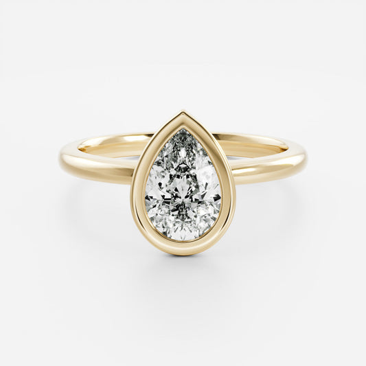 Solitaire-Oval Lab Grown Diamond Engagement Ring