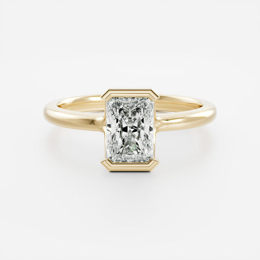 Solitaire- 1.0 CT Oval Moissanite Engagement Ring