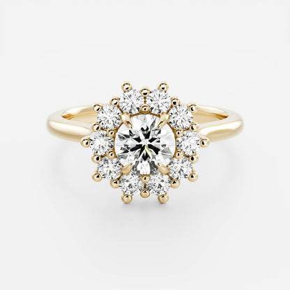 Solitaire-Oval Lab Grown Diamond Engagement Ring