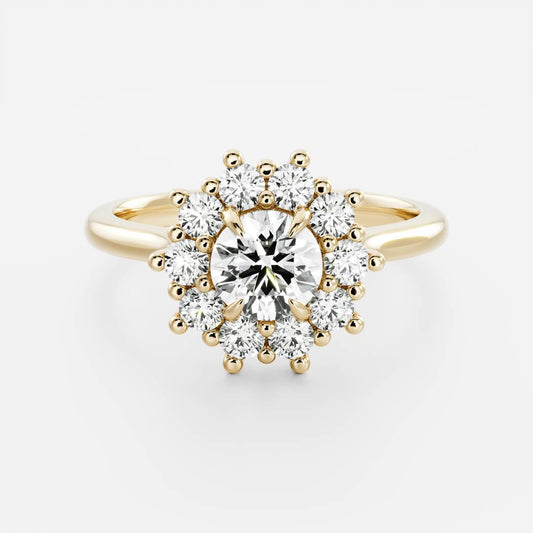 Solitaire- 1.0 CT Oval Moissanite Engagement Ring