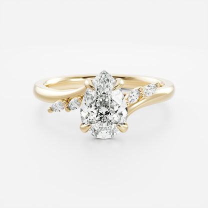 Solitaire- 1.0 CT Oval Moissanite Engagement Ring