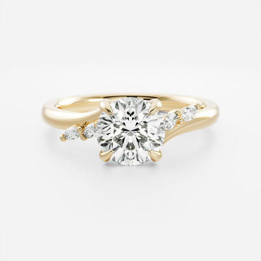 Solitaire- 1.0 CT Oval Moissanite Engagement Ring