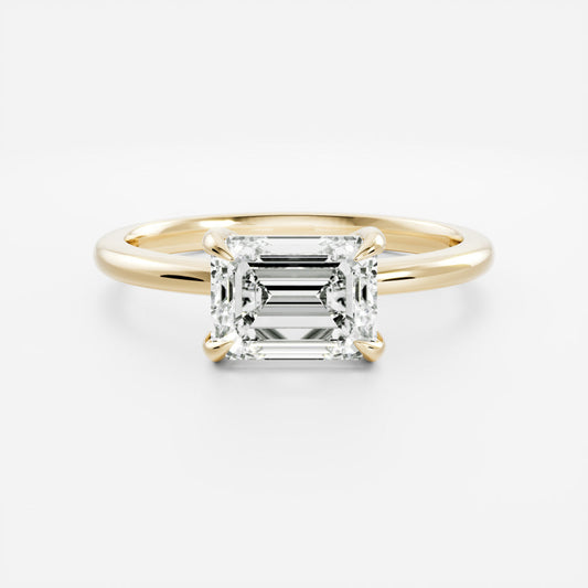 Solitaire- 1.0 CT Oval Moissanite Engagement Ring