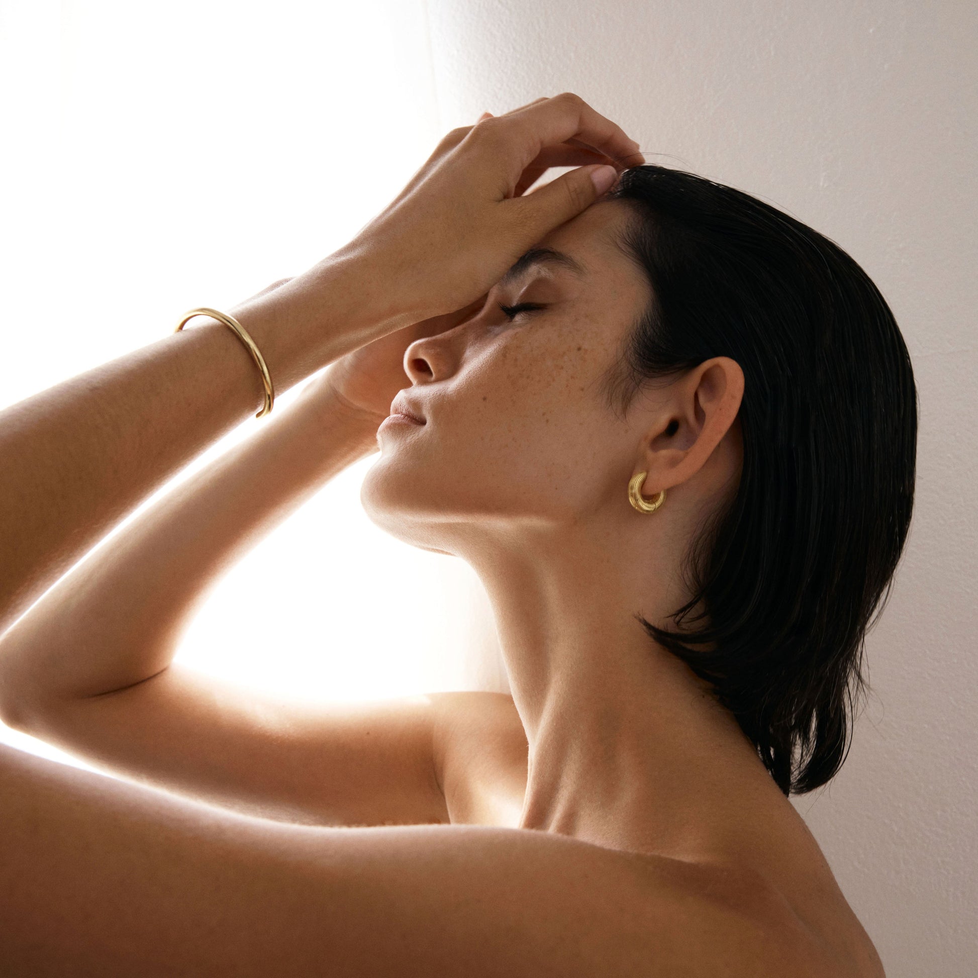 Elegant Gold Open Cuff Bracelet 11