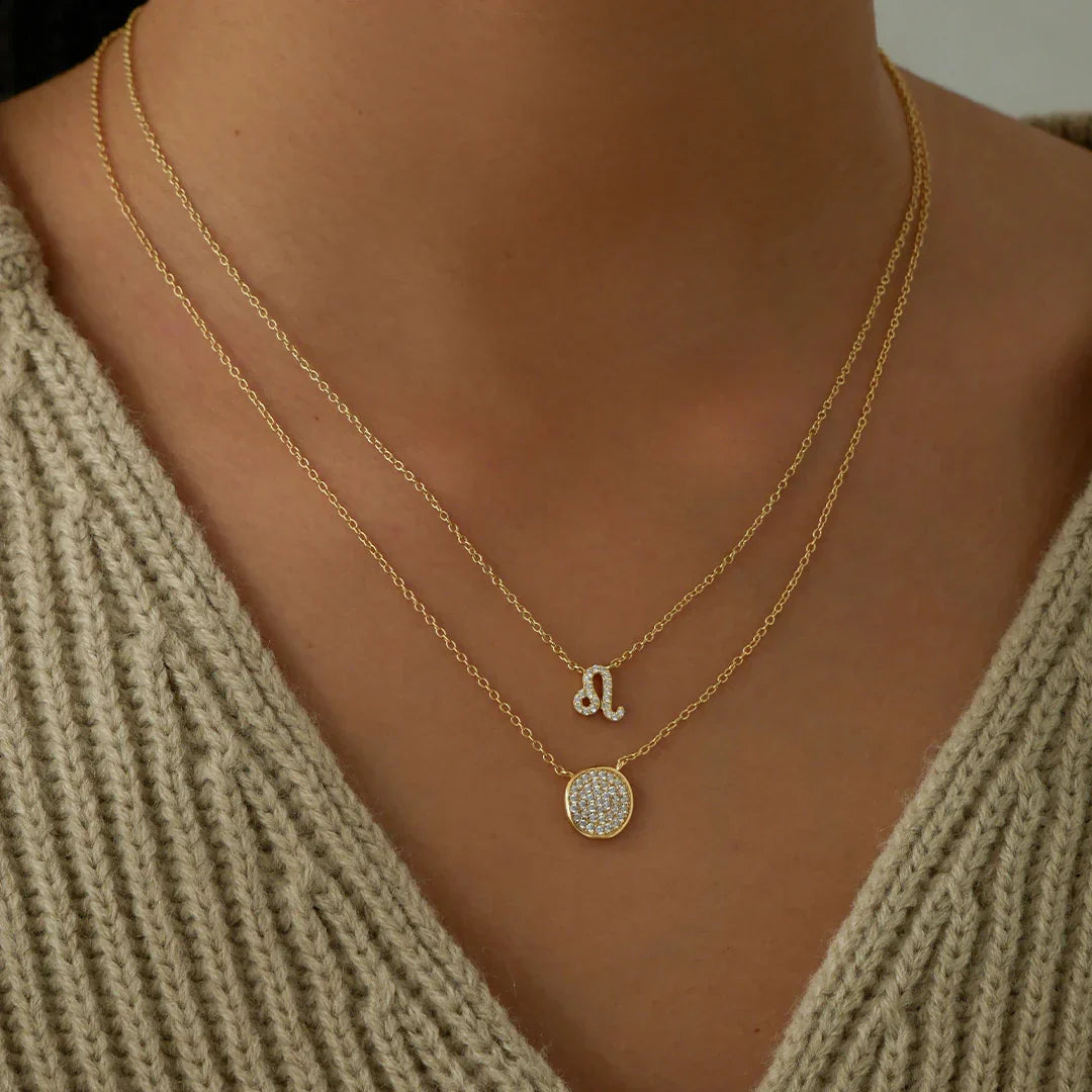 0.20 TCW Round Lab-Grown Diamond Leo Zodiac Pendant Necklace 11