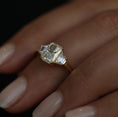 Load image into Gallery viewer, 1.5 CT Radiant Lab-Grown Diamond Trilogy Engagement Ring
