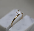 Load image into Gallery viewer, 0.50 CT Oval Lab-Grown Diamond Solitaire Engagement Ring
