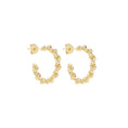 Load image into Gallery viewer, Golden Braided Hoop Earrings
