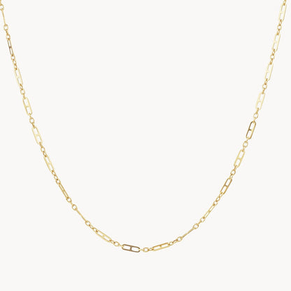 Elegant Gold Paperclip Chain Necklace 2