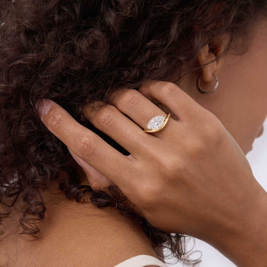 Hidden Halo-1.5 CT Round Lab Grown Diamond Engagement Ring