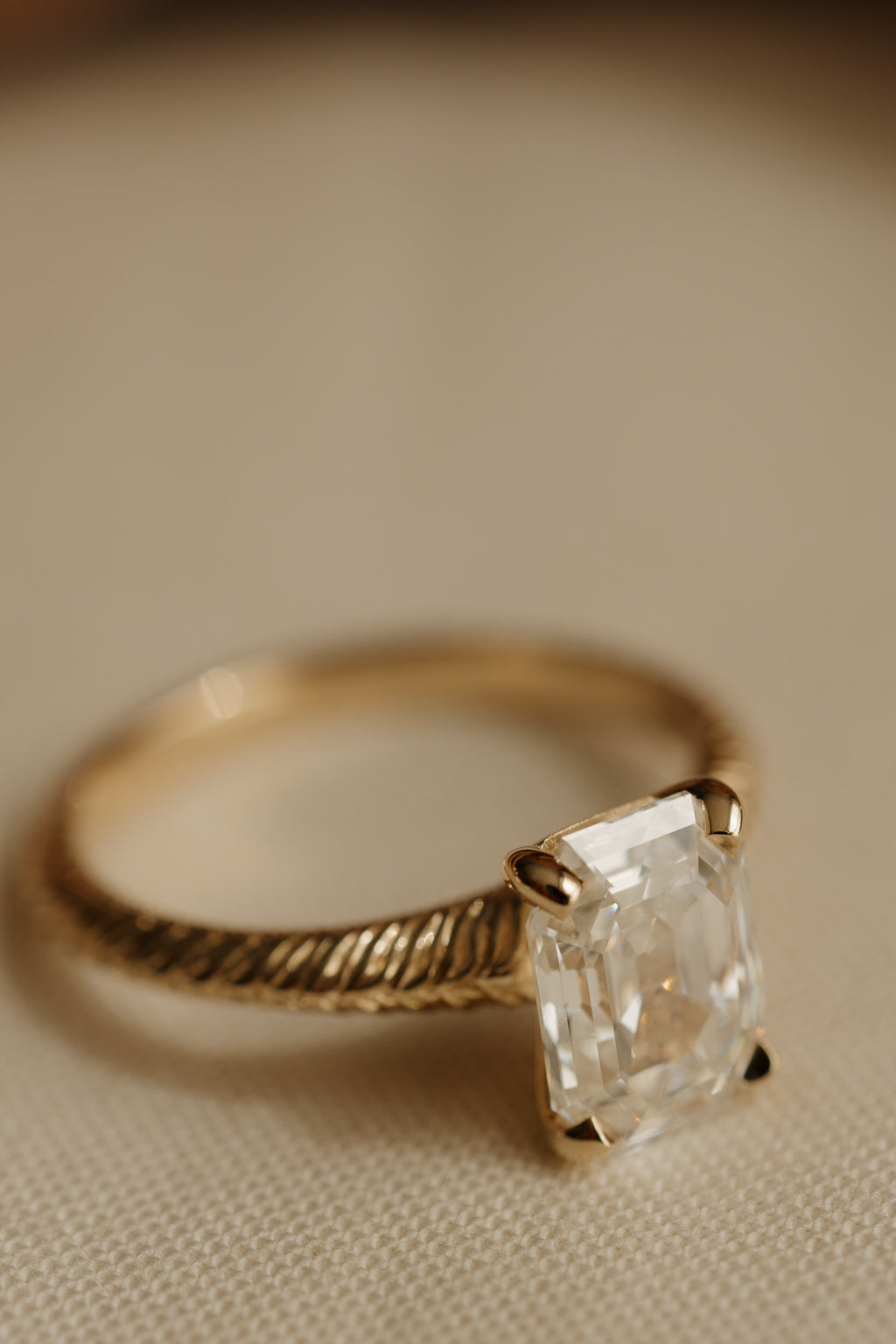 Solitaire Cathedral- 1.8 CT Cushion Lab Grown Diamond Wedding Band