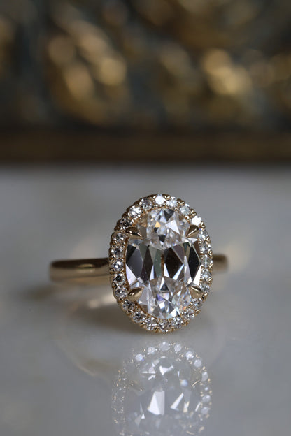 Solitaire Cathedral- 1.8 CT Cushion Lab Grown Diamond Wedding Band
