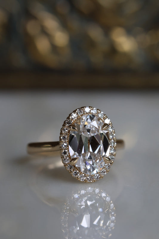 Solitaire Cathedral- 1.8 CT Cushion Lab Grown Diamond Wedding Band