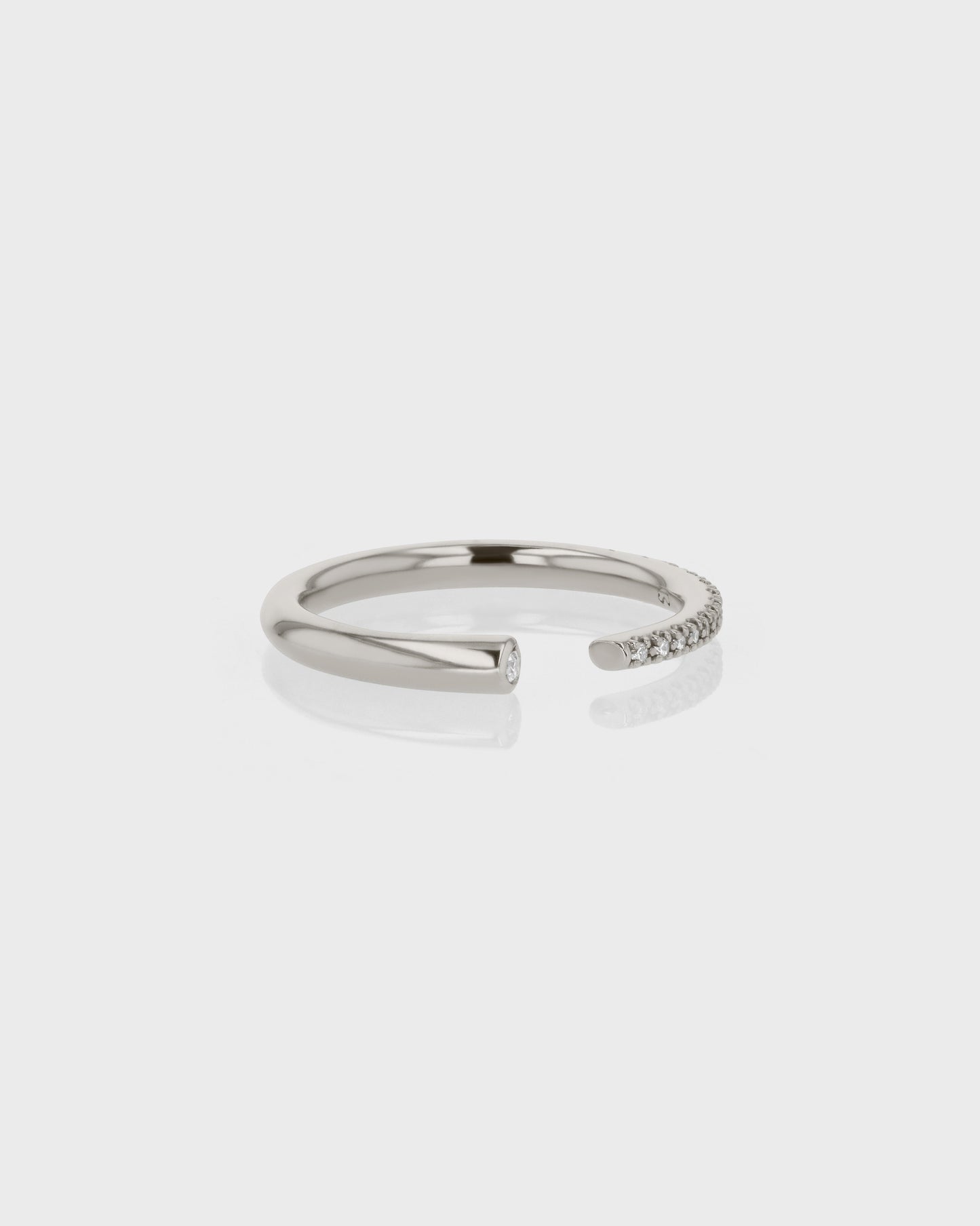 Elegant 0.20 TCW Round Lab Grown Diamond Open Wedding Band 4